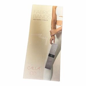 CALIA Fabric Resistance Bands Pattern 3 Pack Light Medium Heavy New